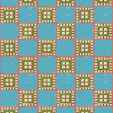 PEACH Cyan // fabric sample